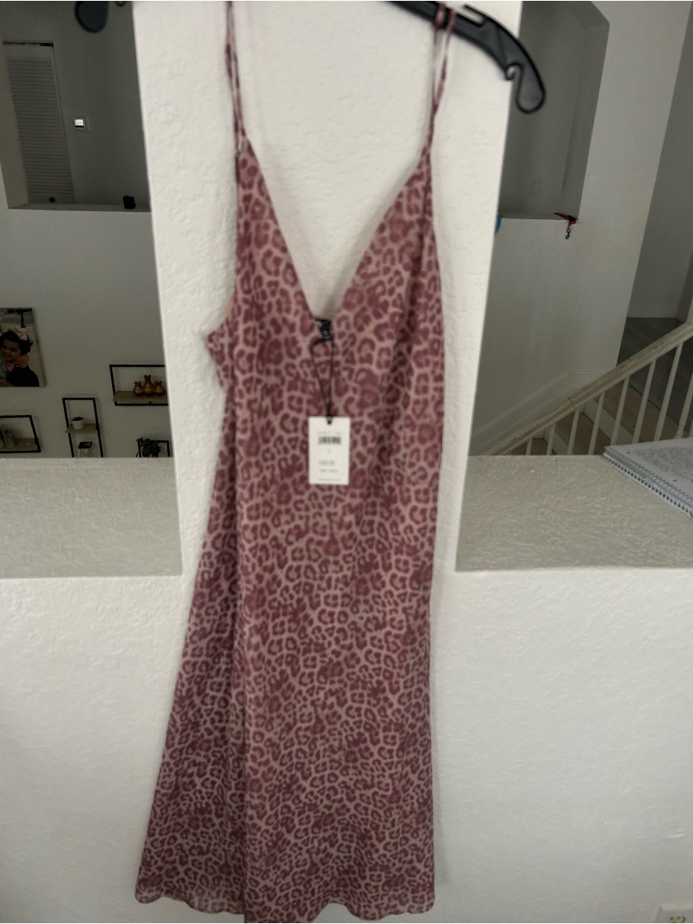 7 For All Mankind Mauve Leopard Slip